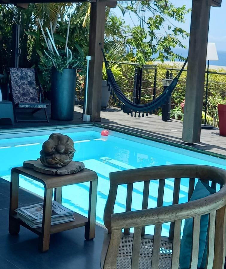 Suite Indigo Jacuzzi Prive Piscine Vue Mer Acces Cuisine Laverie Saint Pierre Buitenkant foto